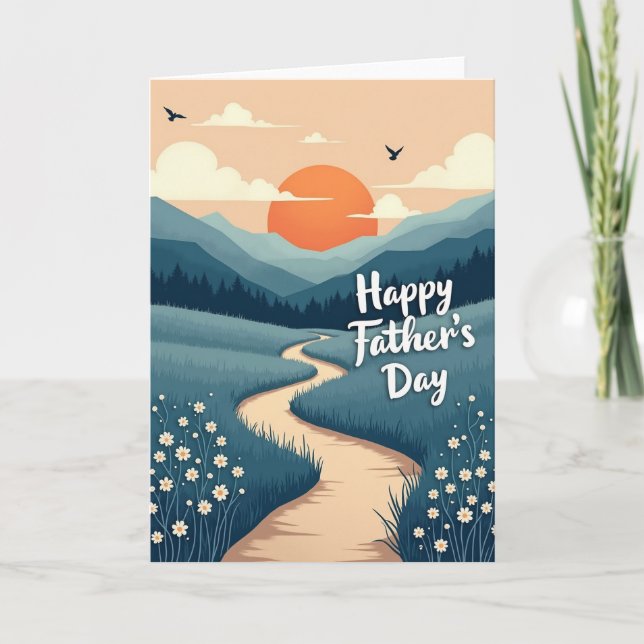 Scenic Fathers Day Path Card (Front)