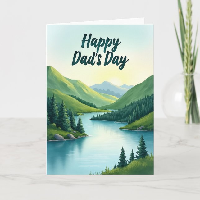 Scenic Fathers Day River Card (Front)
