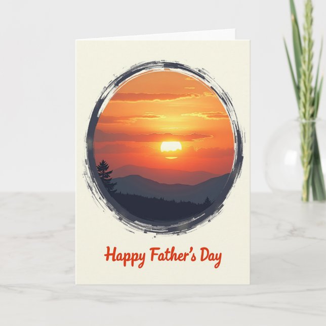 Scenic Fathers Day View Card (Front)