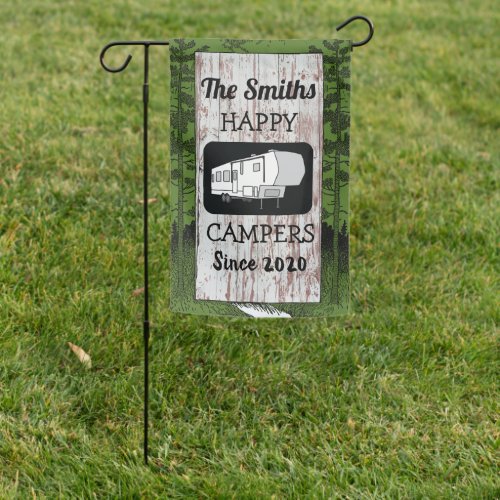 Scenic Fifth Wheel RV Campground Flag Tree Border