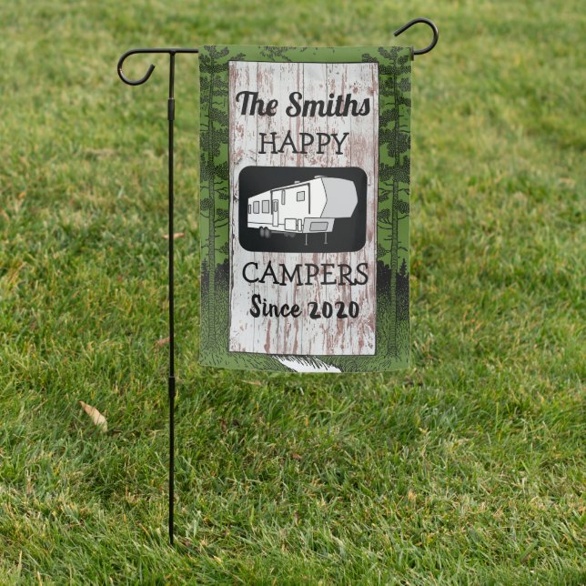 Scenic Fifth Wheel RV Campground Flag Tree Border (In SItu)
