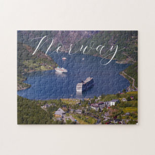 Scenic Fjord Norway Cruise Jigsaw Puzzle