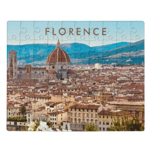 Scenic Florence Italy Skyline Photo Jigsaw Puzzle