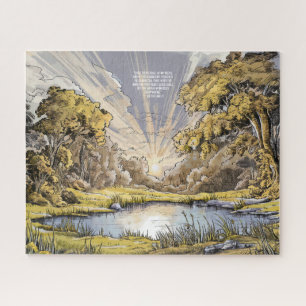 Scenic Forest Haven - Elegant Poetry Puzzle