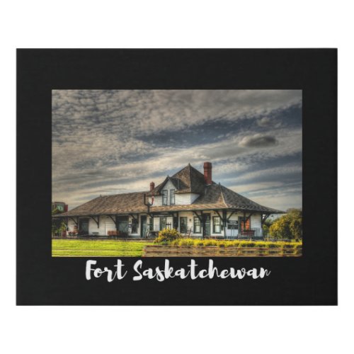 Scenic Fort Saskatchewan Faux Canvas Print