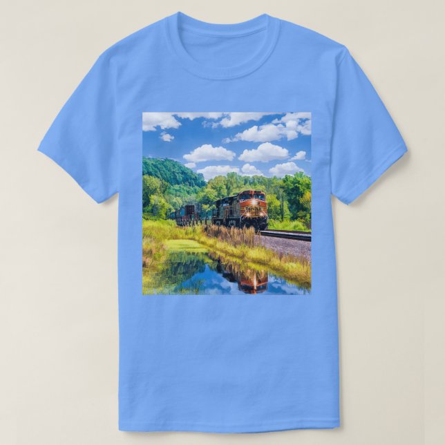 Scenic Freight Train T-Shirt (Design Front)