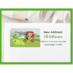 Scenic Fun Golf Cart Moved New Address Return Label<br><div class="desc">Scenic fun Golf Cart on the Greens -- ready to run the course for your return address label.  Personalize it with your name and new address. If you have any design questions or a special request,  please send a chat and we'll be delighted to assist.</div>