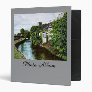 Scenic Galway City Ireland Canal View 3 Ring Binder