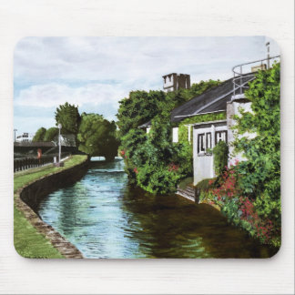 Scenic Galway City Ireland Canal View Mouse Pad