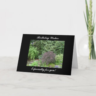 Scenic Garden Birthday Wishes Card