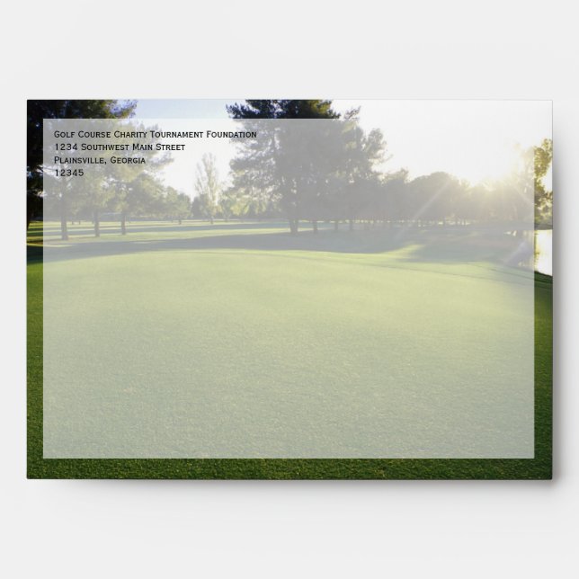 Scenic Golf Outing Envelope (Front)