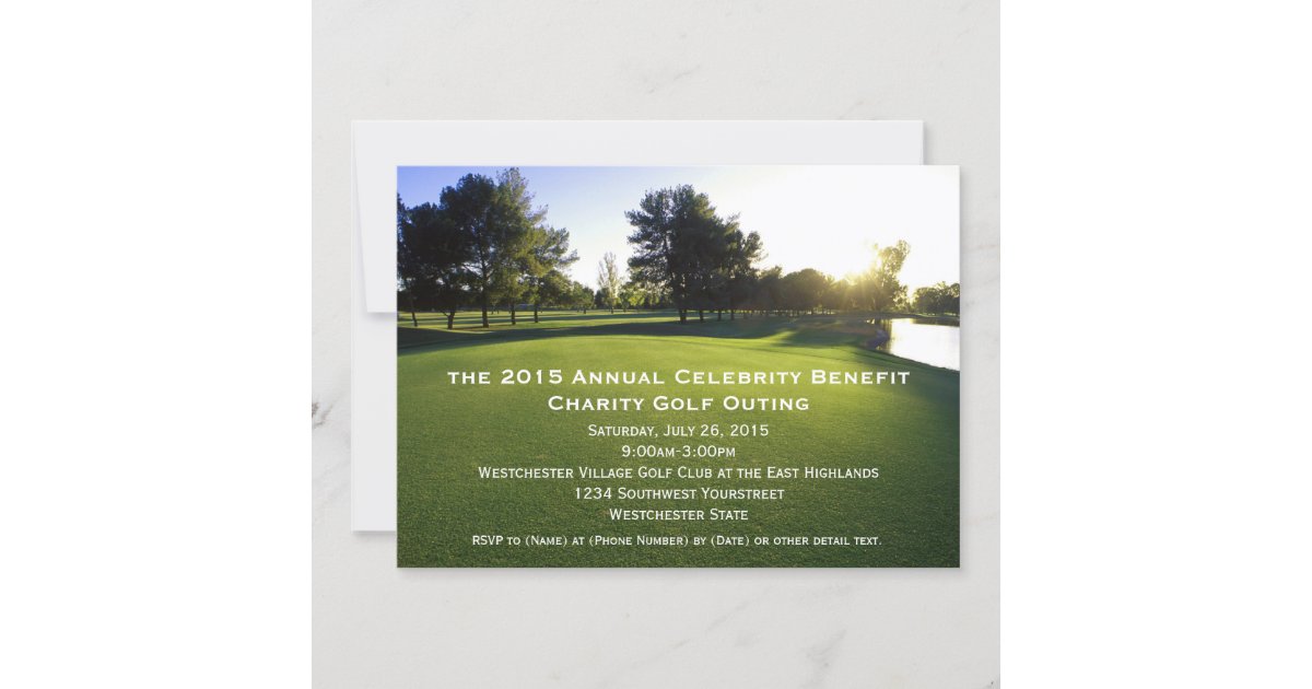 Scenic Golf Outing Invitations | Zazzle