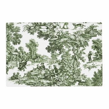 Scenic Green Toile Placemat by Zhannzabar at Zazzle