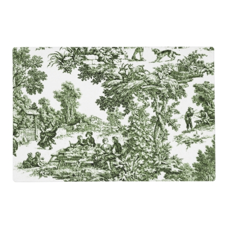 Scenic Green Toile Placemat