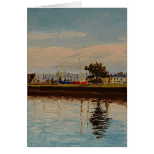 Scenic Harbor in Galway City Ireland