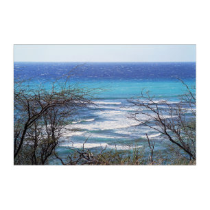 Scenic Hawaii Ocean View Acrylic Wall Art 36 x 24