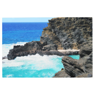 Scenic Hawaiian Coast Metal Wall Art 36 x 24