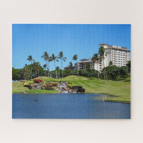 Scenic Hawaiian Golf Course Jigsaw Puzzle