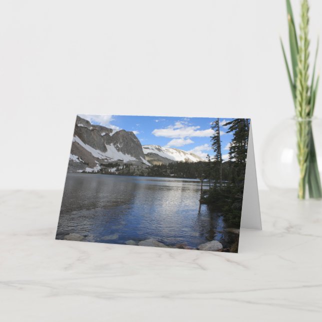 Scenic High Mountain Lake All Occasion Card (Front)