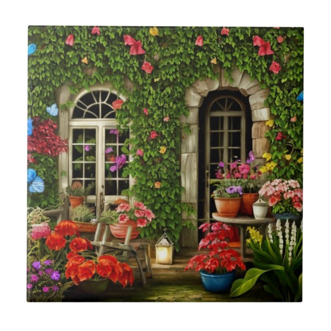 Scenic Home decor Exterior Design Ceramic Tile (Front)