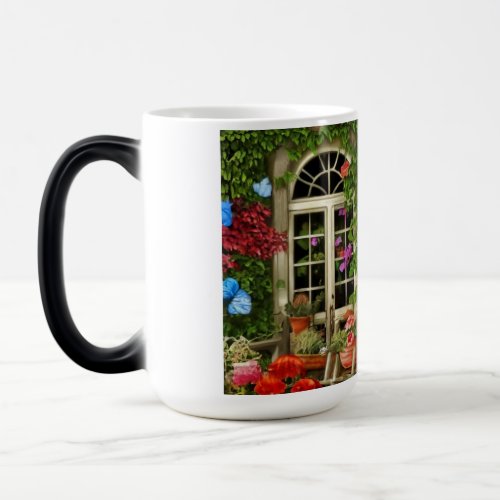 Scenic Home Exterior Design Magic Mug