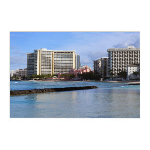 Scenic Honolulu Hawaii Acrylic Wall Art 36 x 24