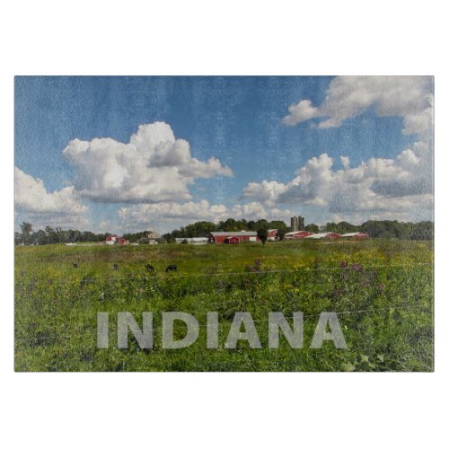 Scenic Indiana Farm Cutting Board