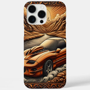 Scenic Journey with Muscle Car iPhone 16 Pro Max Case