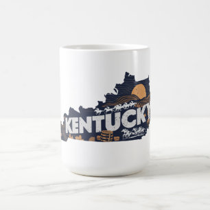 Scenic Kentucky Retro Silhouette  Coffee Mug
