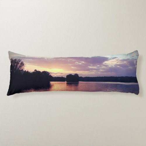 Scenic Lake Blanket Body Pillow