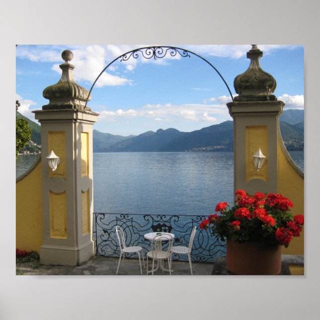 Scenic Lake Como Varenna Italy Poster (Front)