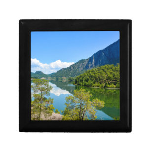 Scenic Lake Mountain Reflection Photo Gift Box
