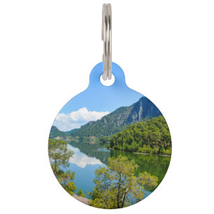 Scenic Lake Photo Pet ID Tag