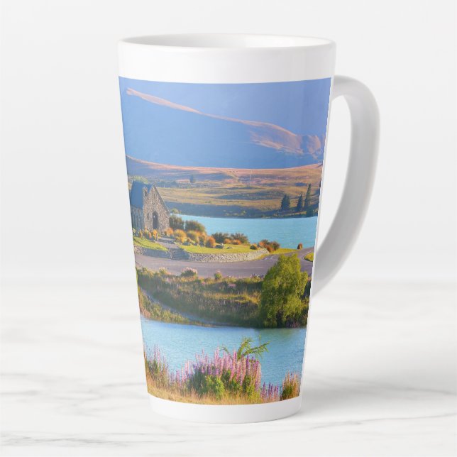 Scenic Lake Tekapo Latte Mug (Right Angle)