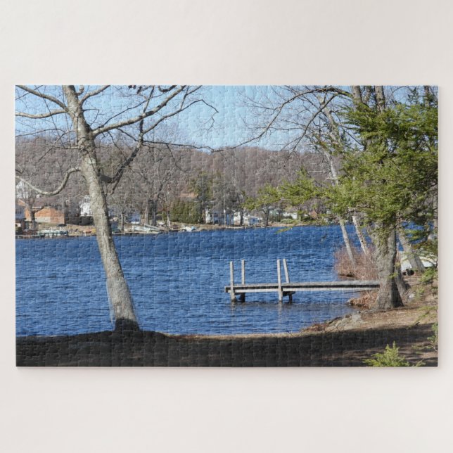 Scenic Lake View in Connecticut Jigsaw Puzzle (Horizontal)