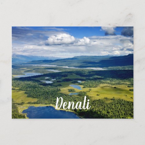 Scenic Lakes of Denali Postcard