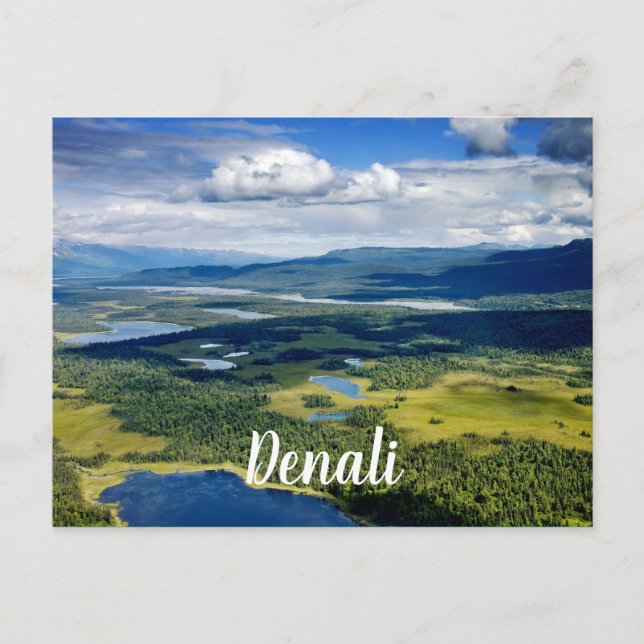 Scenic Lakes of Denali Postcard (Front)