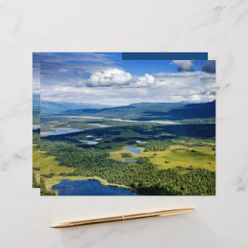 Scenic Lakes of Denali Scrapbook Paper
