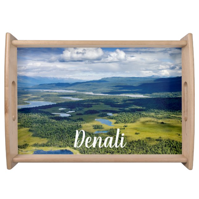 Scenic Lakes of Denali Serving Tray (Front)