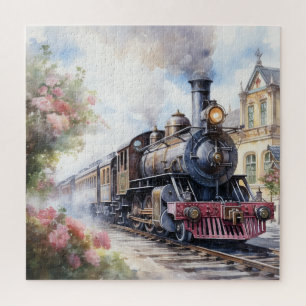 Scenic Landscape a Victorian Train Jigsaw Puzzle
