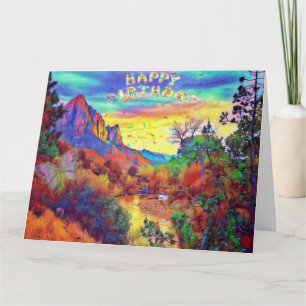 Scenic landscape Birthday Card