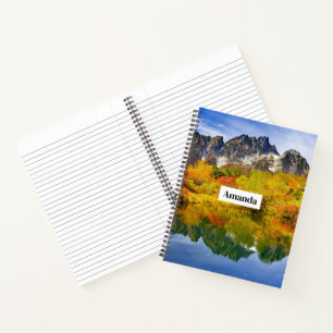 Scenic Landscape Forest and Mountains Notebook