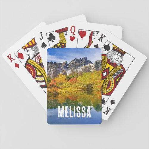 Scenic Landscape Forest and Mountains  Poker Cards