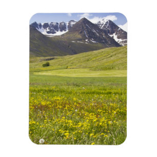 Scenic landscape of Svarfadardalur valley Magnet