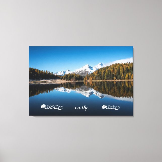 Scenic Landscape Phrase Stretched Canvas Print (Front)
