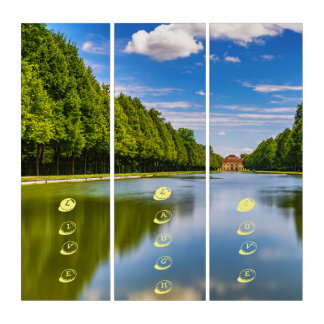 Scenic Landscape Positive Phrase Triptych Wall Art