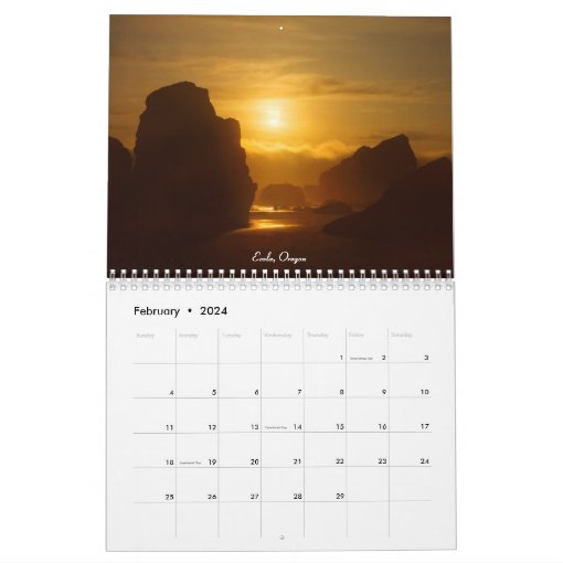 Scenic Landscapes Calendar  Zazzle