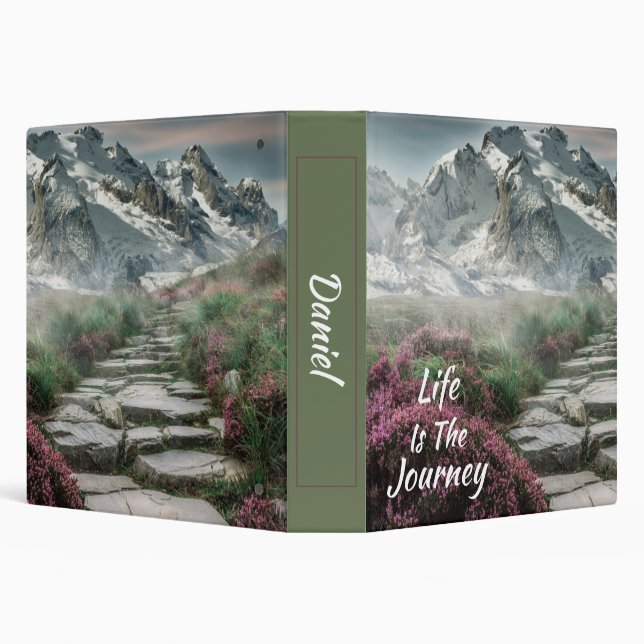 Scenic "Life Is The Journey" Landscape Binder (Background)