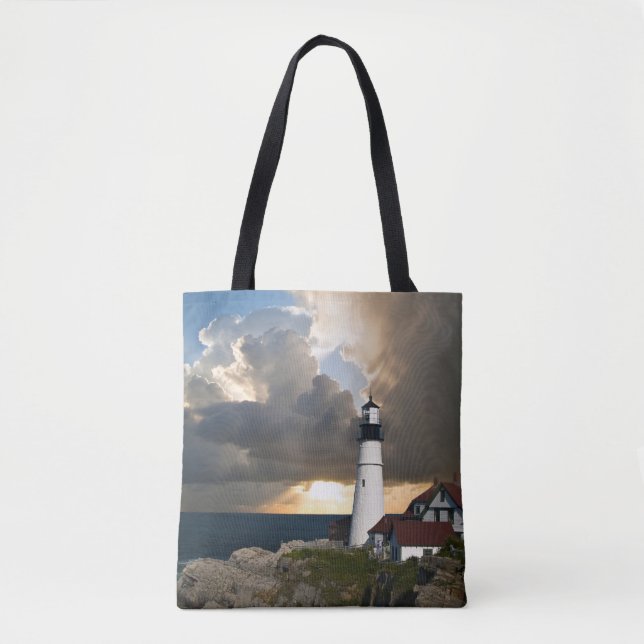 Scenic Lighthouse Beacon  Tote Bag (Front)