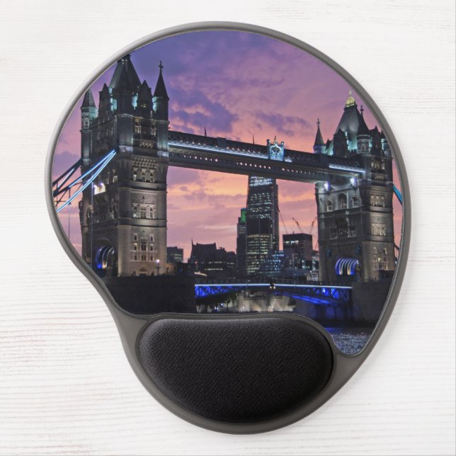 Scenic London Tower Bridge Gel Mouse Pad (Front)